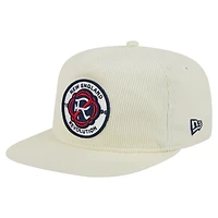 Casquette de golf Snapback New England Revolution 2025 Kickoff de New Era pour homme, couleur crème