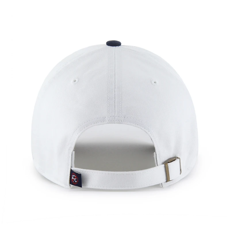 Men's '47 White/Navy New England Revolution Two-Tone Clean Up Adjustable Hat