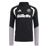 Men's adidas Black New England Revolution 2026 Tiro Competition Quarter Zip Training Top