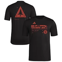 Men's adidas Black New England Revolution AEROREADY Pregame T-Shirt