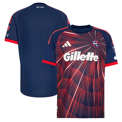 Men's adidas  Blue New England Revolution 2026 Independence Day On-Field Authentic Patch Jersey