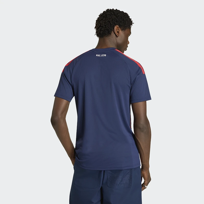 Maillot réplique adidas bleu New England Revolution 2026 pour homme, jour de l'indépendance