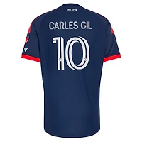 Men's adidas Carles Gil Blue New England Revolution  2026 Independence Day On-Field Authentic Patch Jersey