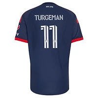 Maillot authentique adidas Dor Turgeman bleu New England Revolution 2026 Independence Day pour homme