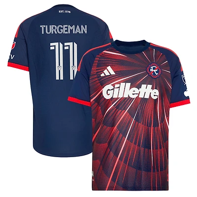 Maillot authentique adidas Dor Turgeman bleu New England Revolution 2026 Independence Day pour homme