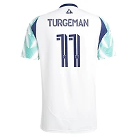 Men's adidas Dor Turgeman White New England Revolution 2025 Eastern Pine X Flag of Replica Jersey