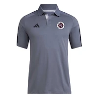 Polo d'entraînement adidas New England Revolution 2024 pour homme gris