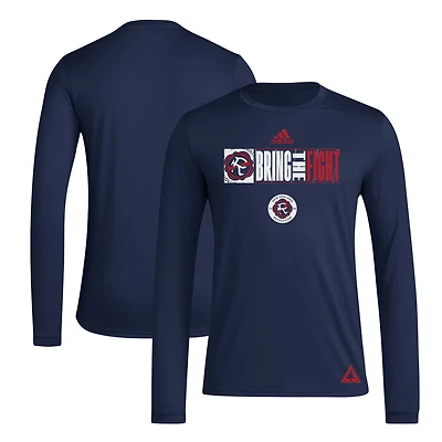T-shirt à manches longues adidas New England Revolution 2024 Jersey Hook AEROREADY pour homme