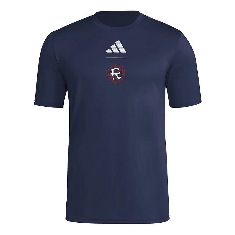 T-shirt adidas New England Revolution 2026 bleu marine pour homme