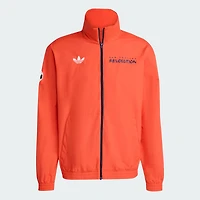Veste zippée intégrale adidas Originals New England Revolution 2025 Archive Collection Anthem pour homme, rouge