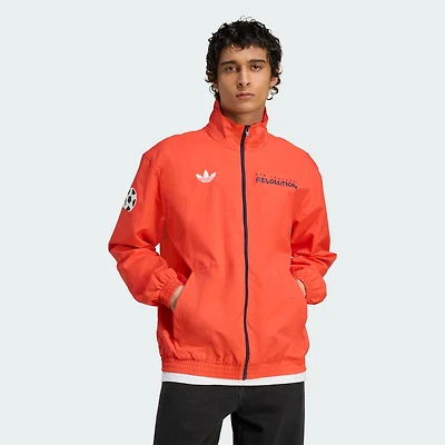 Veste zippée intégrale adidas Originals New England Revolution 2025 Archive Collection Anthem pour homme, rouge