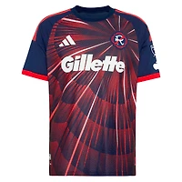 Men's adidas Peyton Miller Blue New England Revolution  2026 Independence Day On-Field Authentic Patch Jersey