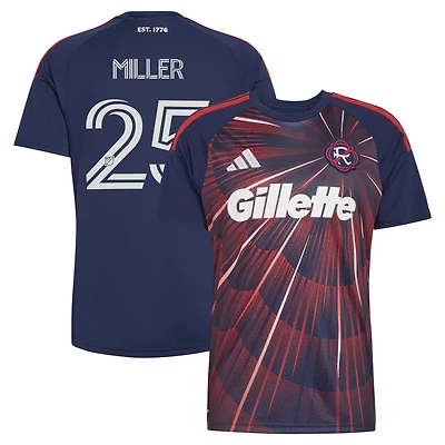 Men's adidas Peyton Miller Blue New England Revolution  2026 Independence Day Replica Jersey