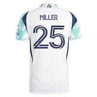 Men's adidas Peyton Miller White New England Revolution  2025 Eastern Pine x Flag of On-Field Authentic Jersey
