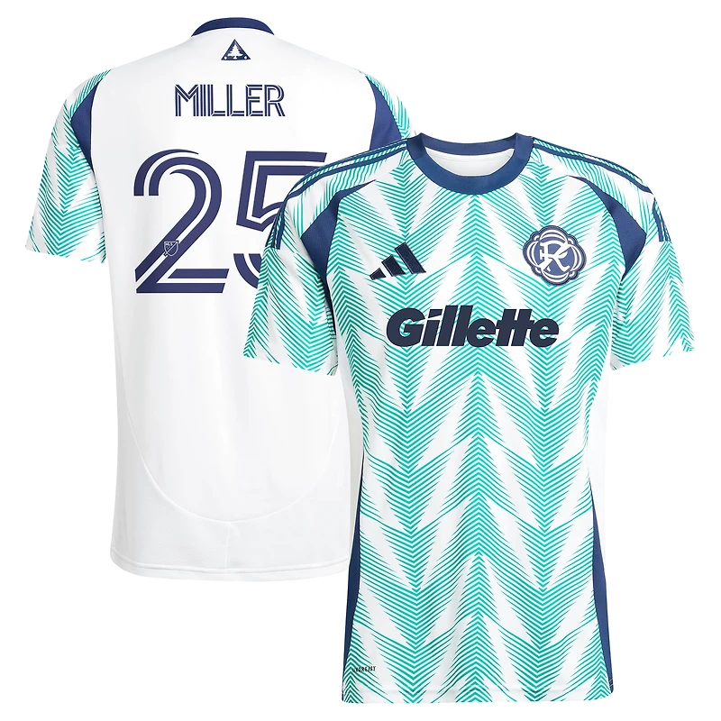 Maillot réplique adidas Peyton Miller blanc New England Revolution 2025 Eastern White Pine X Drapeau de la Nouvelle-Angleterre pour homme