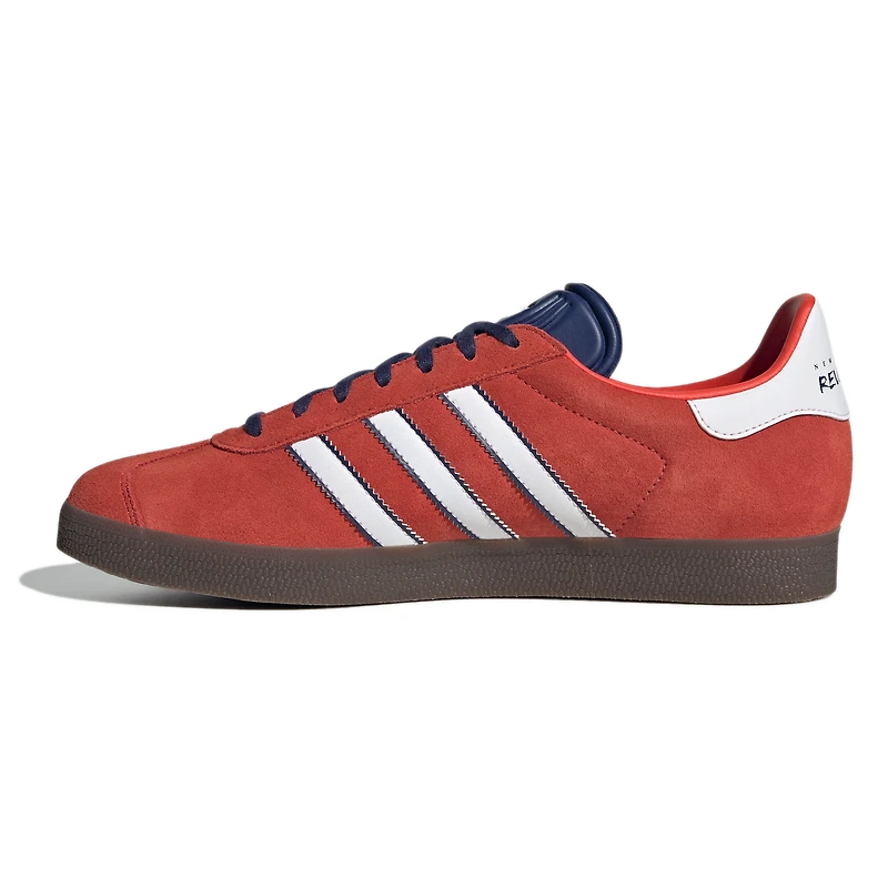 Men's adidas  Red/White New England Revolution 2025 Jersey Hook Third Gazelle Shoes