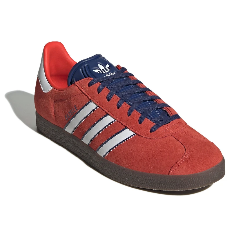 Men's adidas  Red/White New England Revolution 2025 Jersey Hook Third Gazelle Shoes