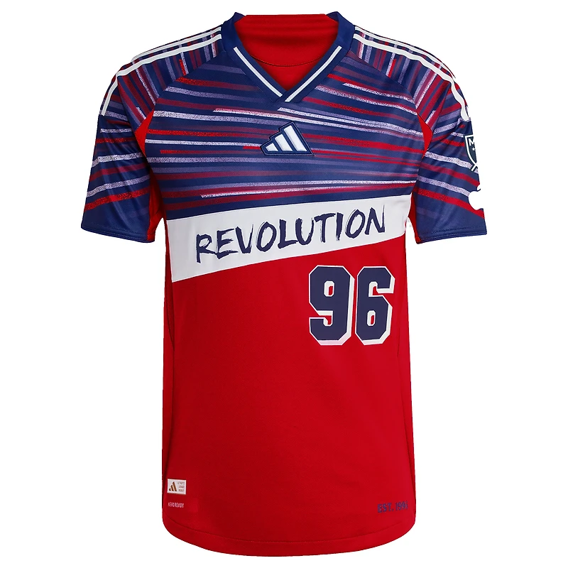Men's adidas Red New England Revolution 2025 Third Authentic Jersey