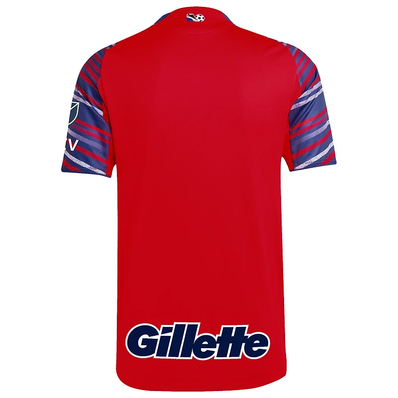maillot adidas rouge New England Revolution 2025 pour homme, troisième authentique