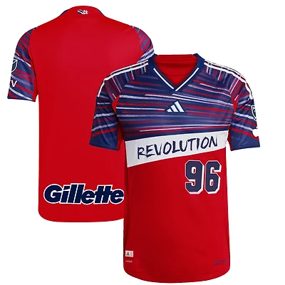 Men's adidas Red New England Revolution 2025 Third Authentic Jersey