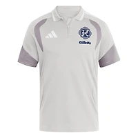 Men's adidas Silver New England Revolution 2026 Tiro Competition Polo