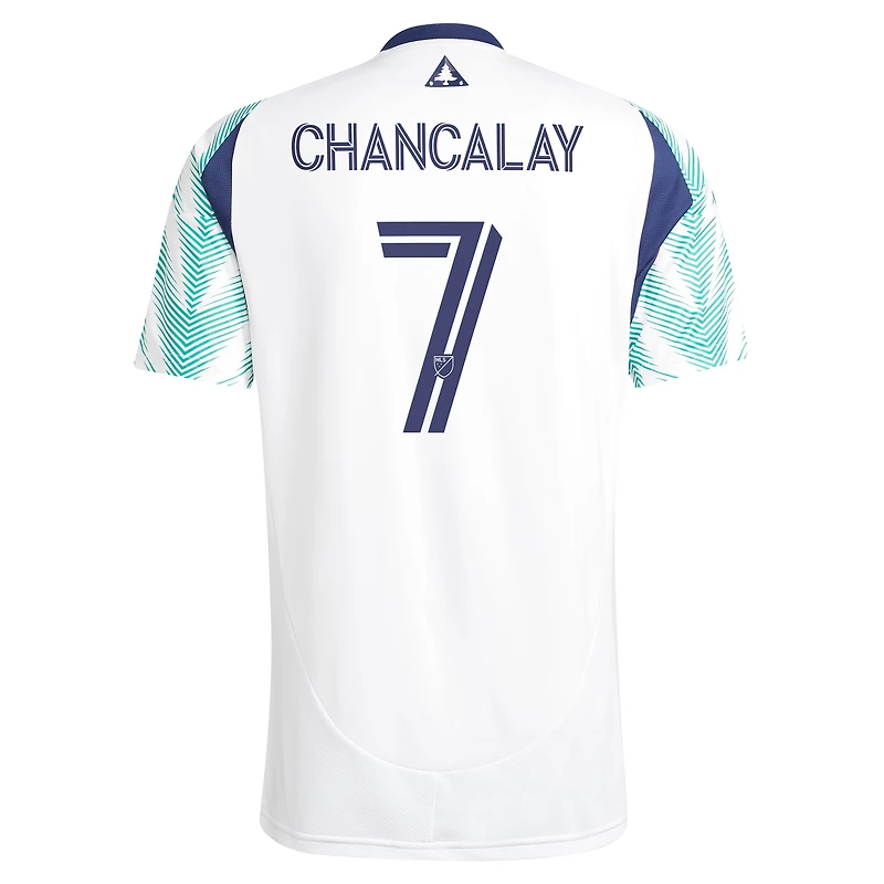 Men's adidas Tomás Chancalay White New England Revolution 2025 Eastern Pine x Flag of Replica Player Jersey