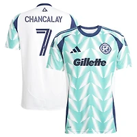 Men's adidas Tomás Chancalay White New England Revolution 2025 Eastern Pine x Flag of Replica Player Jersey