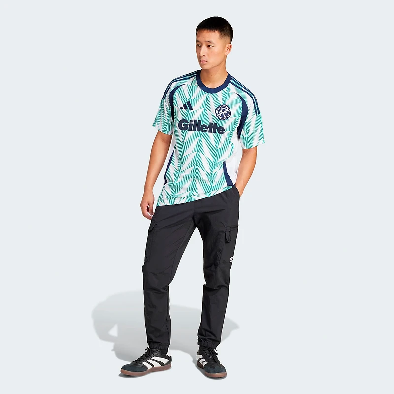 Men's adidas  White New England Revolution 2025 Eastern Pine x Flag of Replica Jersey