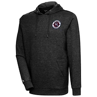 Sweat à capuche logo New England Revolution noir chiné Antigua pour homme
