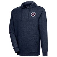 Sweat à capuche logo New England Revolution bleu marine chiné Antigua pour homme