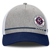 Casquette ajustable à bloc bas New England Revolution pour homme, gris chiné, Fanatics
