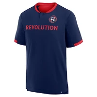 Men's Fanatics Navy New England Revolution Stoppage Time Striker T-Shirt