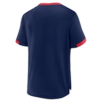 Men's Fanatics Navy New England Revolution Stoppage Time Striker T-Shirt
