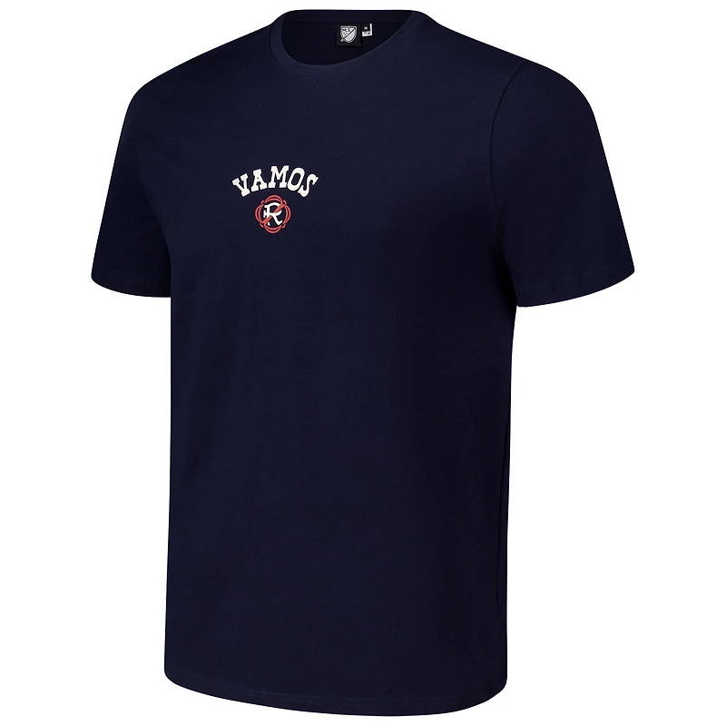 T-shirt décontracté Vamos Revs Heavy pour homme de la marque New England Revolution bleu marine