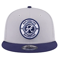 Casquette Snapback bicolore 9FIFTY New England Revolution de New Era pour homme, gris