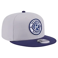 Casquette Snapback bicolore 9FIFTY New England Revolution de New Era pour homme, gris