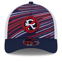 Men's New Era  Navy/White New England Revolution 2025 Jersey Hook 9FORTY M-Crown Adjustable Hat