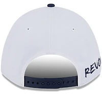 Men's New Era  Navy/White New England Revolution 2025 Jersey Hook 9FORTY M-Crown Adjustable Hat