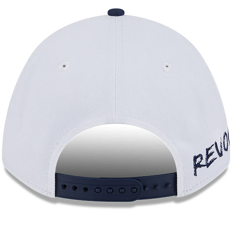 Men's New Era Navy/White New England Revolution 2025 Jersey Hook 9FORTY M-Crown Adjustable Hat