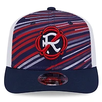 Casquette extensible New Era 9SEVENTY bleu marine/blanc New England Revolution 2025 pour homme