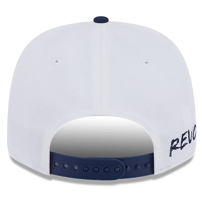 Casquette extensible New Era 9SEVENTY bleu marine/blanc New England Revolution 2025 pour homme