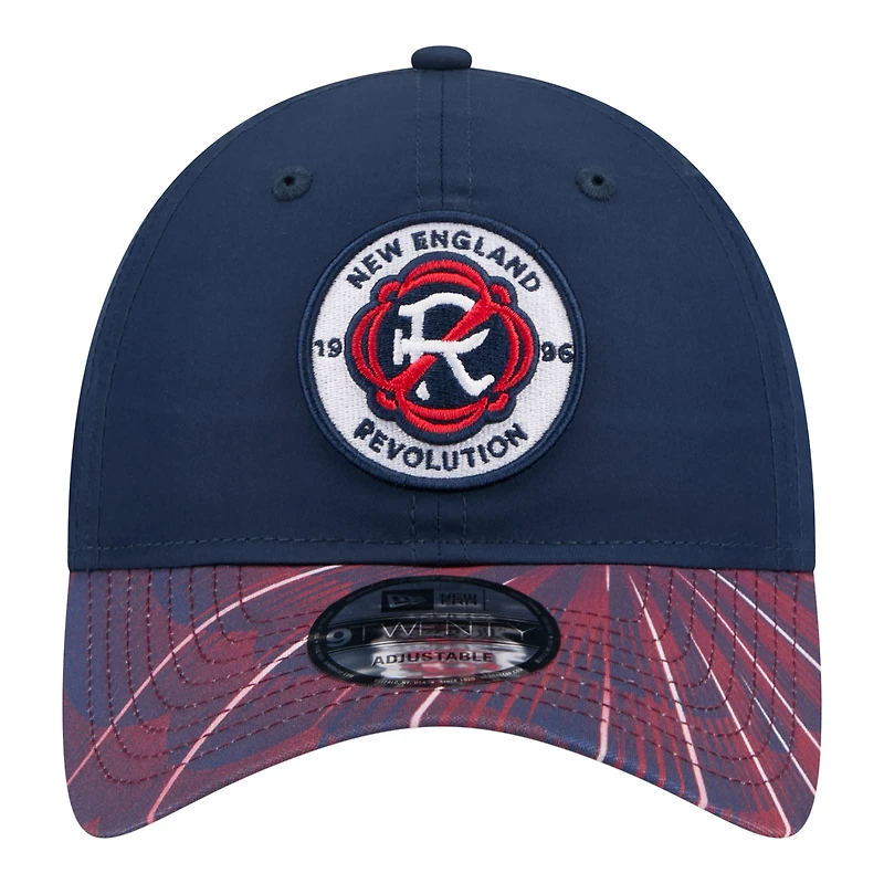 Men's New Era Navy New England Revolution 2026 Jersey Hook 9TWENTY Adjustable Hat