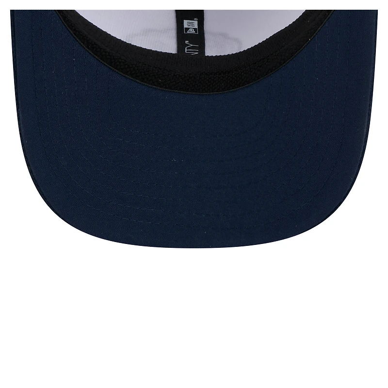 Men's New Era  White/Navy New England Revolution 2025 Jersey Hook 9SEVENTY Stretch-Snap Hat