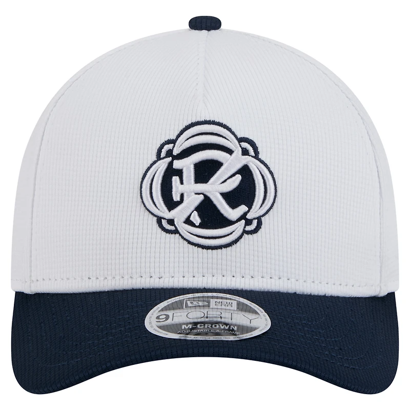 Men's New Era White New England Revolution 2025 Jersey Hook 9FORTY M-Crown Adjustable Hat