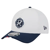 Men's New Era  White New England Revolution 2026 MLS Kick Off 9FORTY M-Crown A-Frame Adjustable Hat