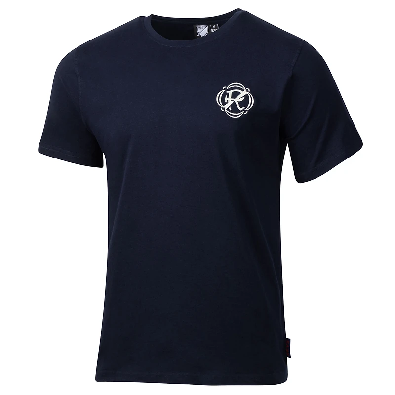 T-shirt décontracté pour homme, motif sport, bleu marine suédois, New England Revolution