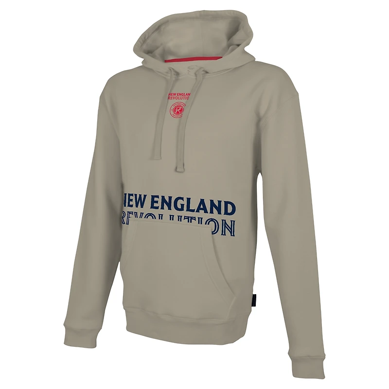 Sweat à capuche Stadium Essentials pour hommes, brun clair, New England Revolution Status
