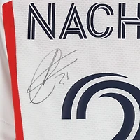 Maillot adidas blanc dédicacé par Nacho Gil des New England Revolution, numéro 21, utilisé lors du match de la saison 2024 de la MLS - Taille S