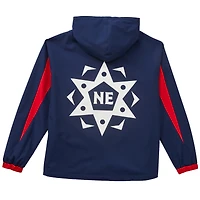 Unisex Live Breathe Futbol Navy New England Revolution Tekker Half-Zip Anorak Jacket