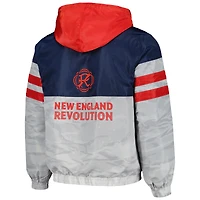 Veste unisexe The Wild Collective bleu marine/gris New England Revolution Track entièrement zippée